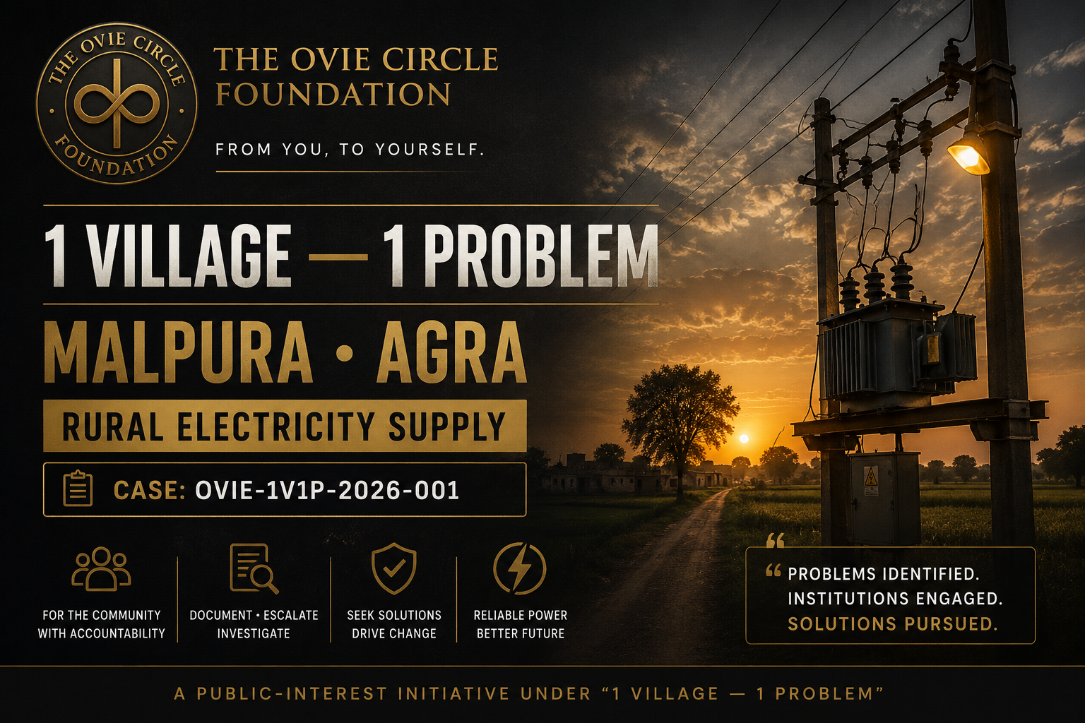 PROJECT 001 — 1 Village — 1 Problem — Malpura Rural Electricity Supply
